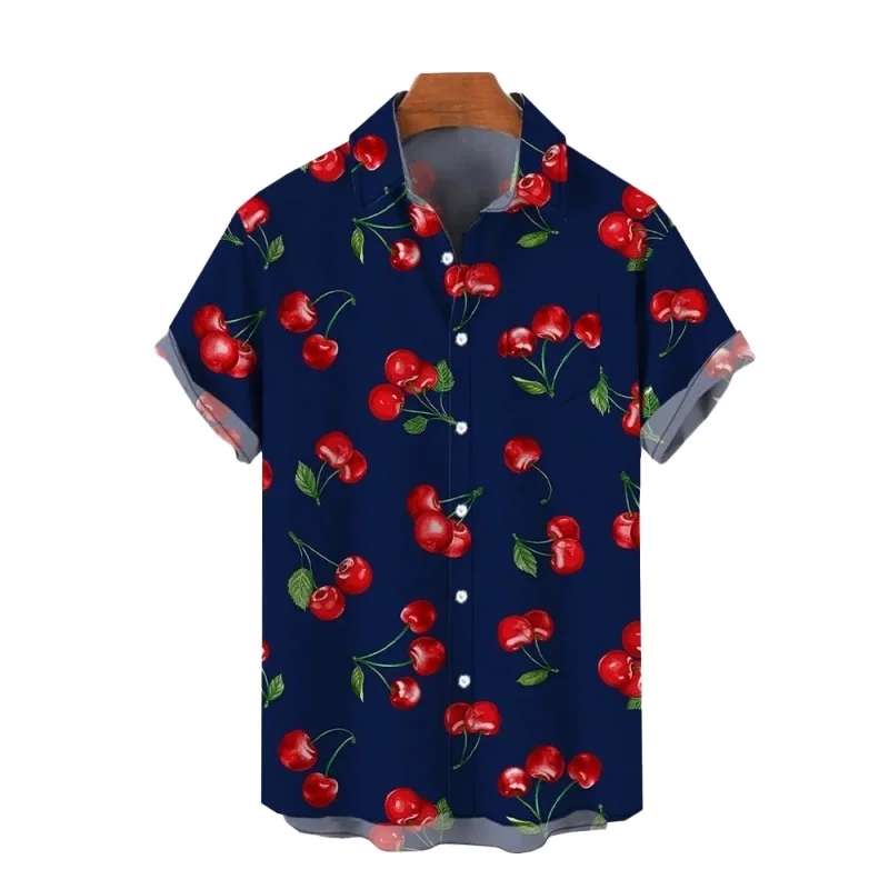 Hawaiian shirt: printed short sleeved quick drying beach casual party holiday shirt
