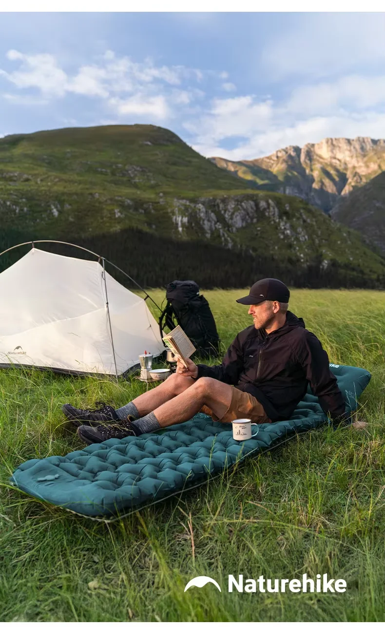 Naturehike FC01 Luftmatratze Camping Aufblasbare Ultraleichte Tragbare Matratze mit Eingebauter Pumpe Luftmatten Wandern Outdoor Faltbare Schlafmatte – Detail 12