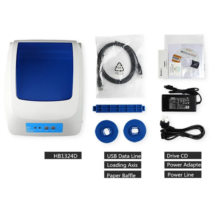 Термопринтер для этикеток GP1324D, 203dpi, USB