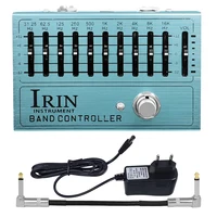 IRIN AN-40 controlador de Pedal de efectos de guitarra eléctrica ecualizador 10 bandas Pedal efecto EQ pedales accesorios de guitarra 31,25Hz a 16kHz