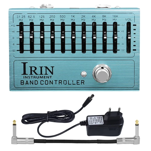 IRIN AN-40 controlador de Pedal de efectos de guitarra eléctrica ecualizador 10 bandas Pedal efecto EQ pedales accesorios de guitarra 31,25Hz a 16kHz