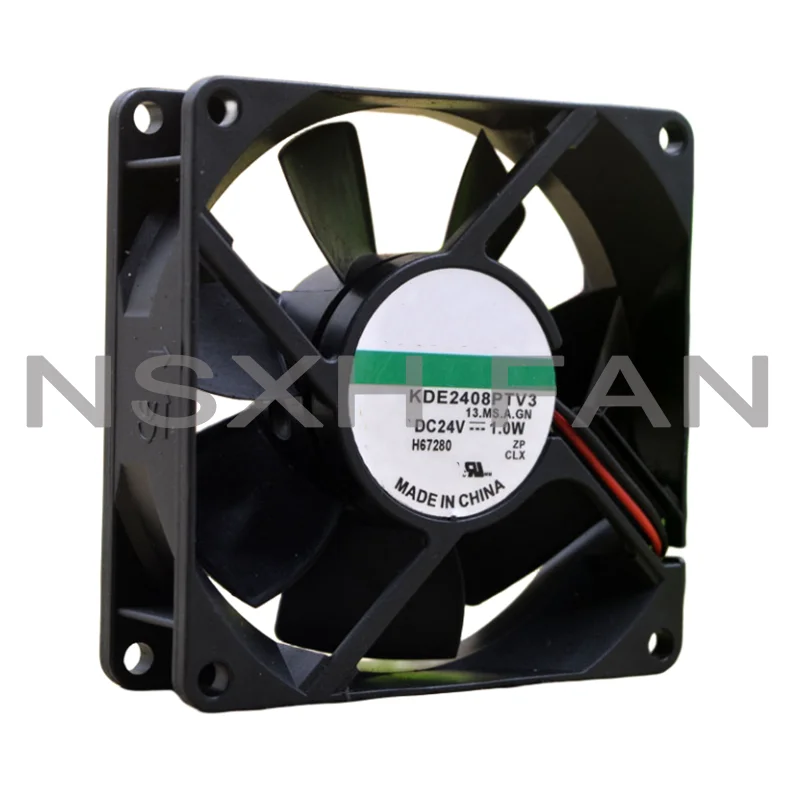 Ventilador de refrigeração original do inversor, 8cm, 8025, 24V, 1.0W, KDE2408PTV3