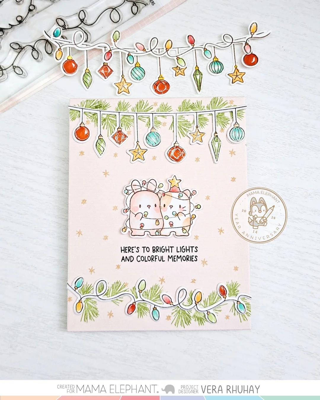 Mama Elephant a Cup of Cheer Metal Cutting Dies Stamps October 2026 New for DIY Scrapbook Handmade Geet Cards Diary Decoration