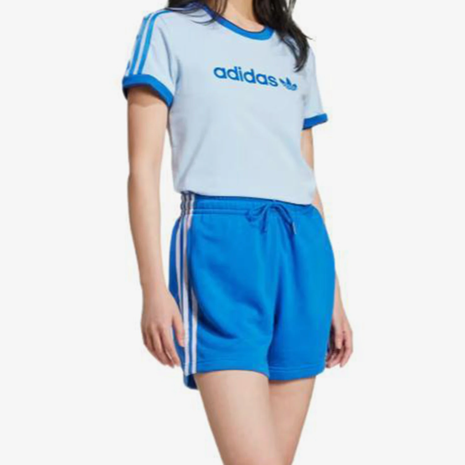 أديداس حقيقية أصول المرأة محبوك الكلاسيكية اقتصاص تنفس قصيرة الأكمام IZ2674 #1