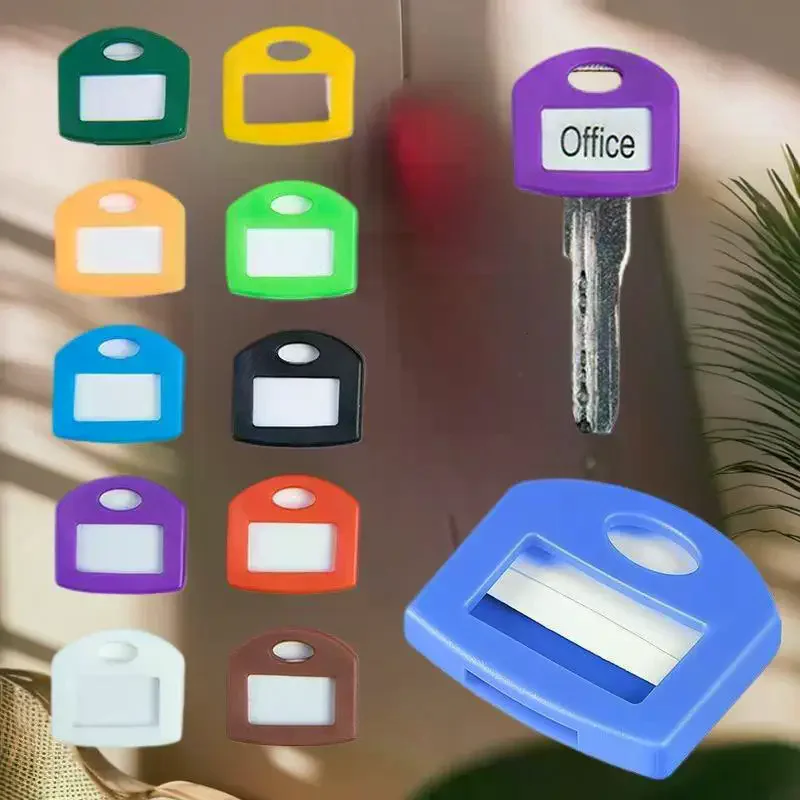 20PCS For Easy ID - Flexible & Durable Identifier Tags Organize Keys Random Colorful Silicone Key Covers