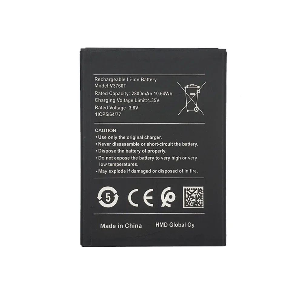 New 2800mAh V3760T Battery For Nokia C2 Mobile Phone V3760T Batteries