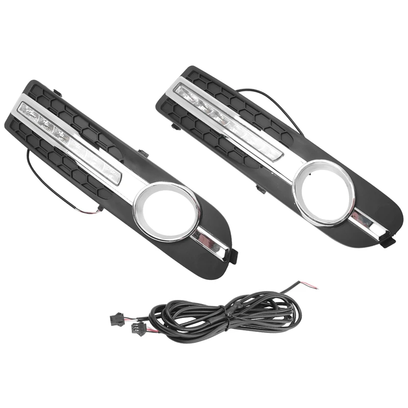 

LED DRL Daytime Running Light LED Daylight Amber & White Fog Light For Volvo S80 2007-2013