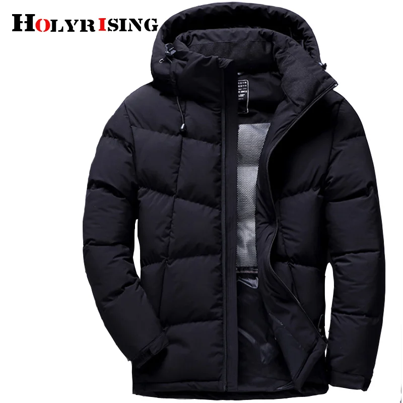 Holyrising 2024 Men Jacket Coats Thicken Warm Winter s Casual Parka Hooded Outwear Cotton-padded L-4XL 18625-5