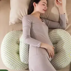 Almohada de maternidad multifunción para dormir de lado, soporte para el vientre, almohada en forma de U, soporte para la cintura, alfombrilla suave y transpirable, suministros para embarazadas