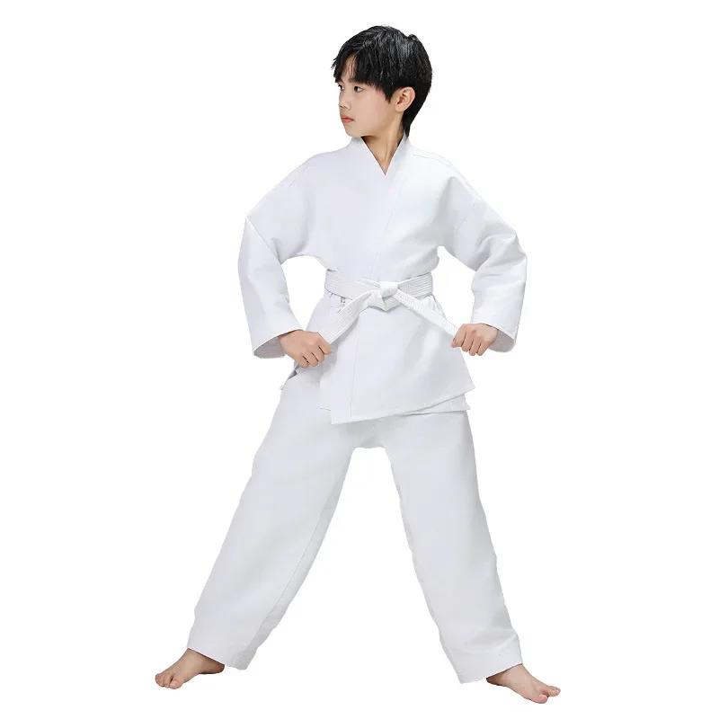 New Breathable karate uniform for kids and adults lightweight pants and jackets martial arts uniform with free belt for students