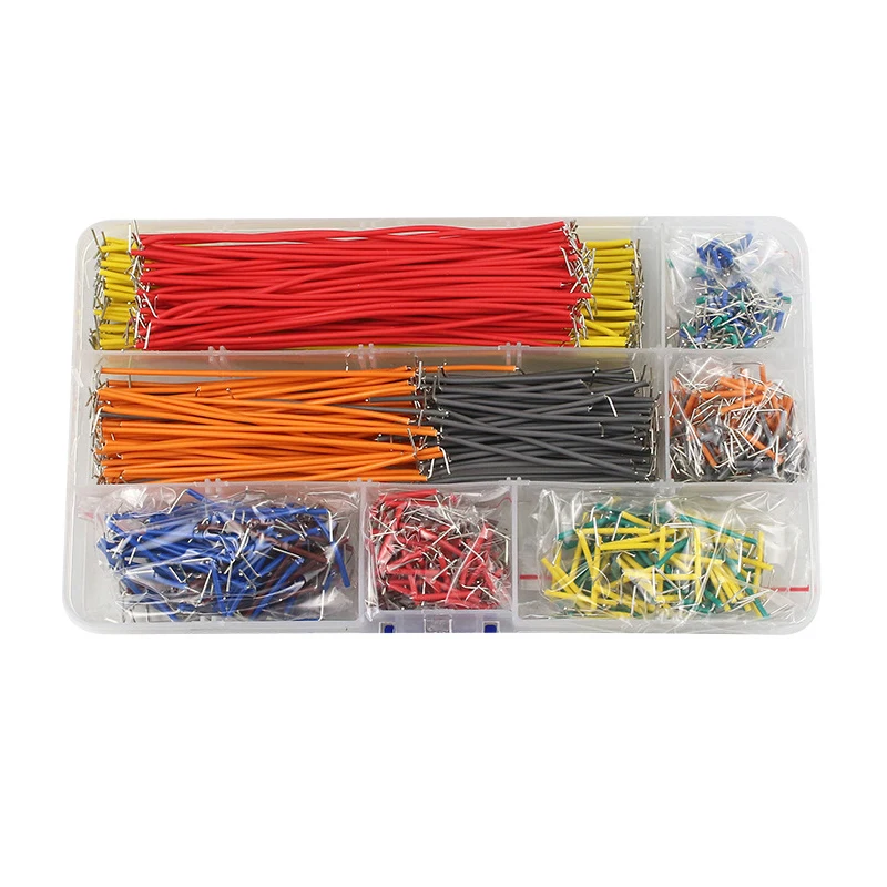 140/350/560/pz a forma di U senza saldatura Breadboard Jumper Cable Wire Kit per circuiti di prototipazione PCB Bread Board, per fai da te