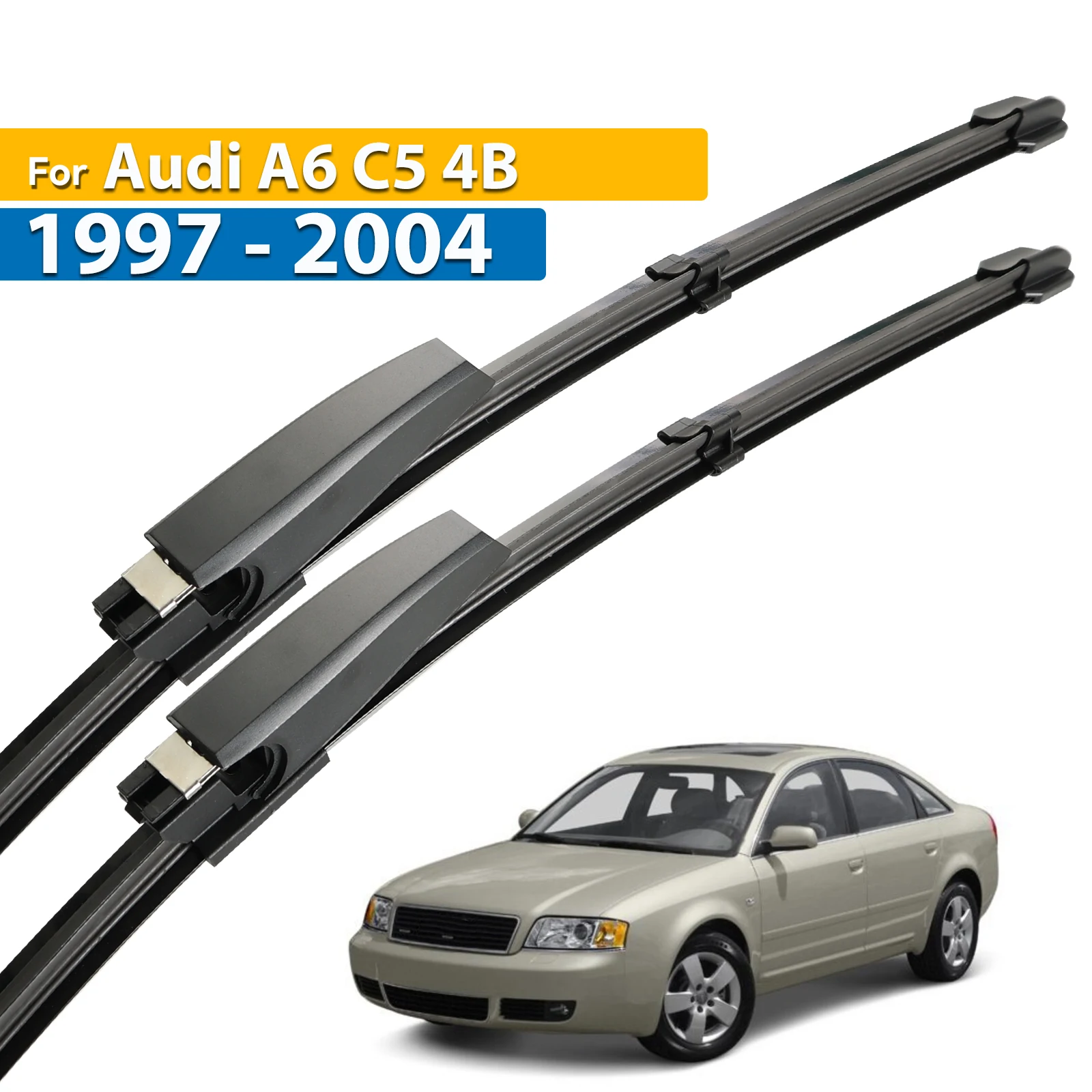 Erick\'s Wiper LHD Front Wiper Blades For Audi A6 C5 4B 1997 - 2004 Windshield Windscreen Window Rain Brushes 22\