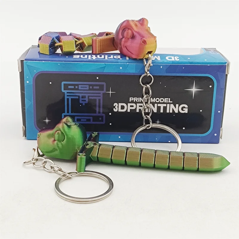 Espada de dinosaurio impresa en 3D que transforma la articulación creativa juguete de empalme móvil llavero regalo para niños y niñas 1 Uds