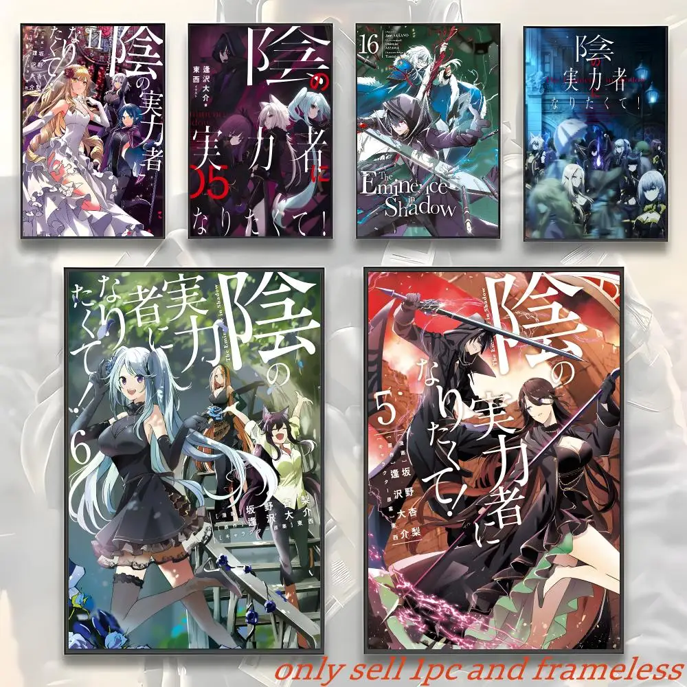 The Eminence In Shadow Anime Dark‑fantasy Poster Art with prints Home bedroom living room decoration gift