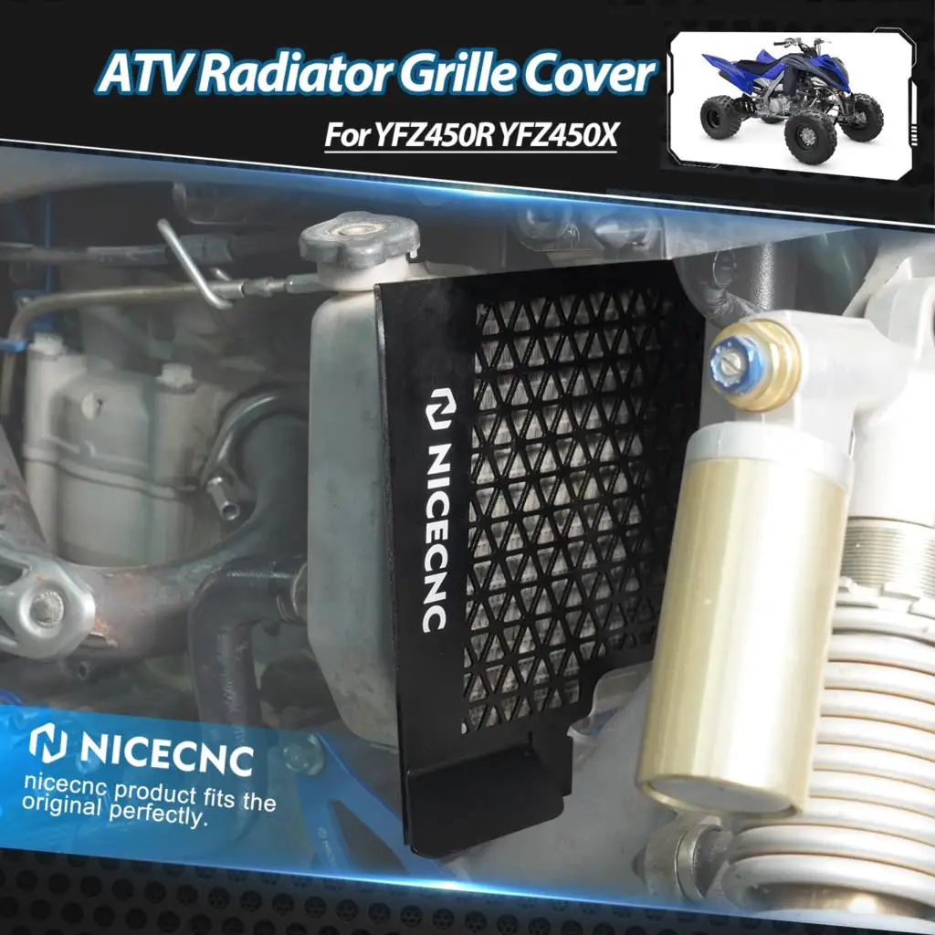 NICECNC ATV Radiator Grille Cover For Yamaha YFZ450R 2009-2013 YFZ450X 2010 2011 Excellent Heat Dissipation ATV Accessories