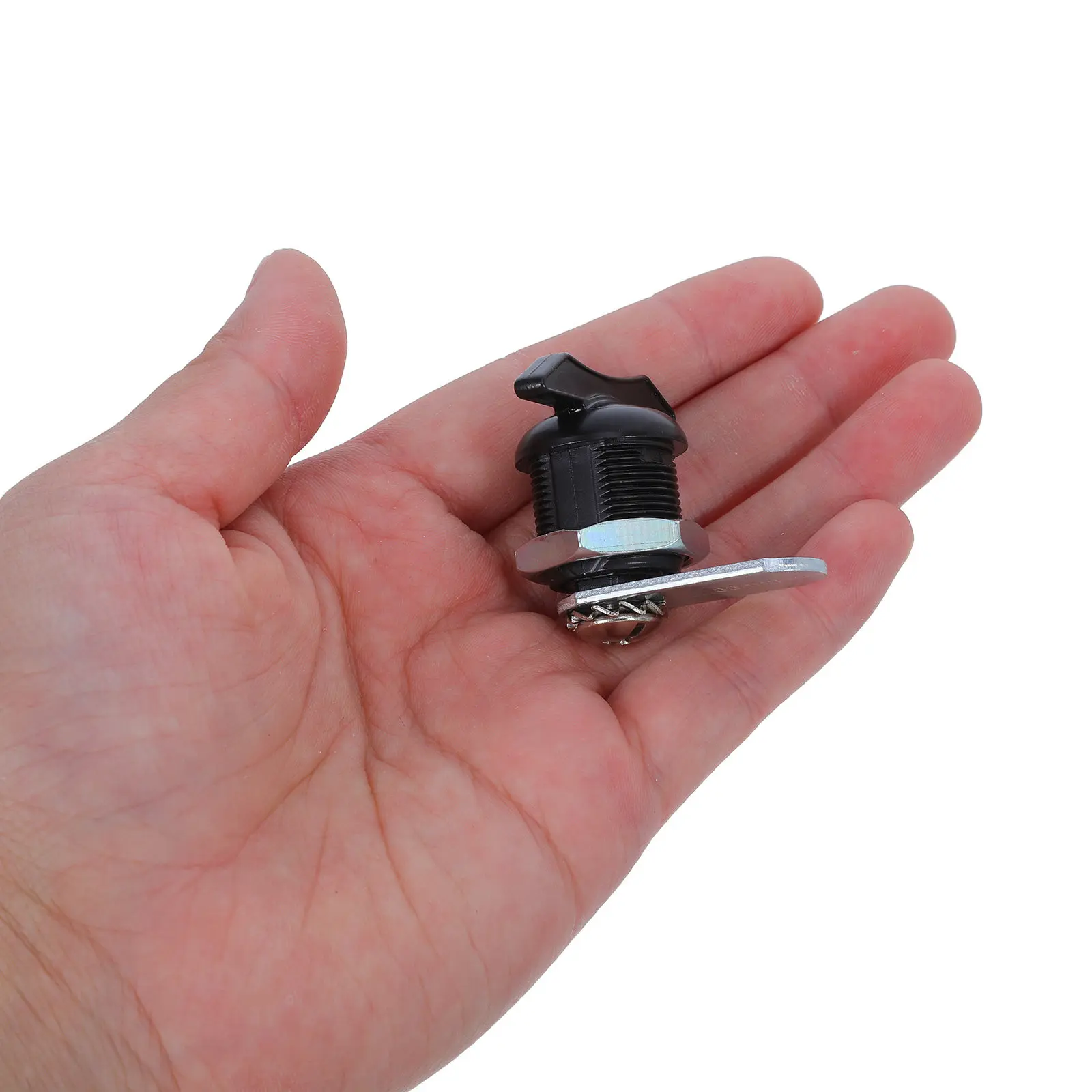2Pcs Password File Cabinet Lock Keyless Mechanical Rotary Lock Pin Offset Cam Latch Office Drawer Security Replacement Black