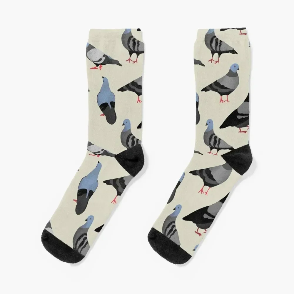 

Design 33 - The Pigeons Socks Christmas hiking floor Socks Men Women's