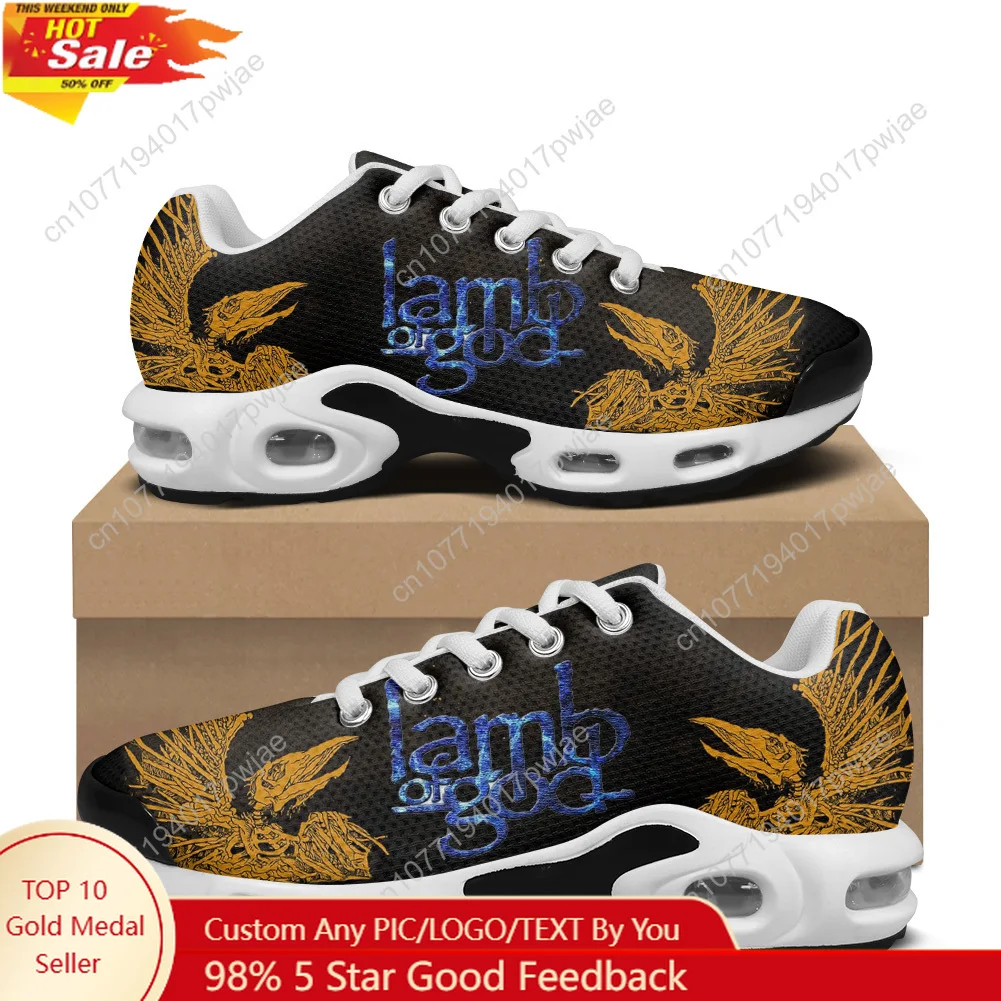 

Lamb of God Heavy Mental Band Air Cushion Sneakers Mens Womens Hiking Running Shoes Mountain Climbing Shoes Custom Shoes