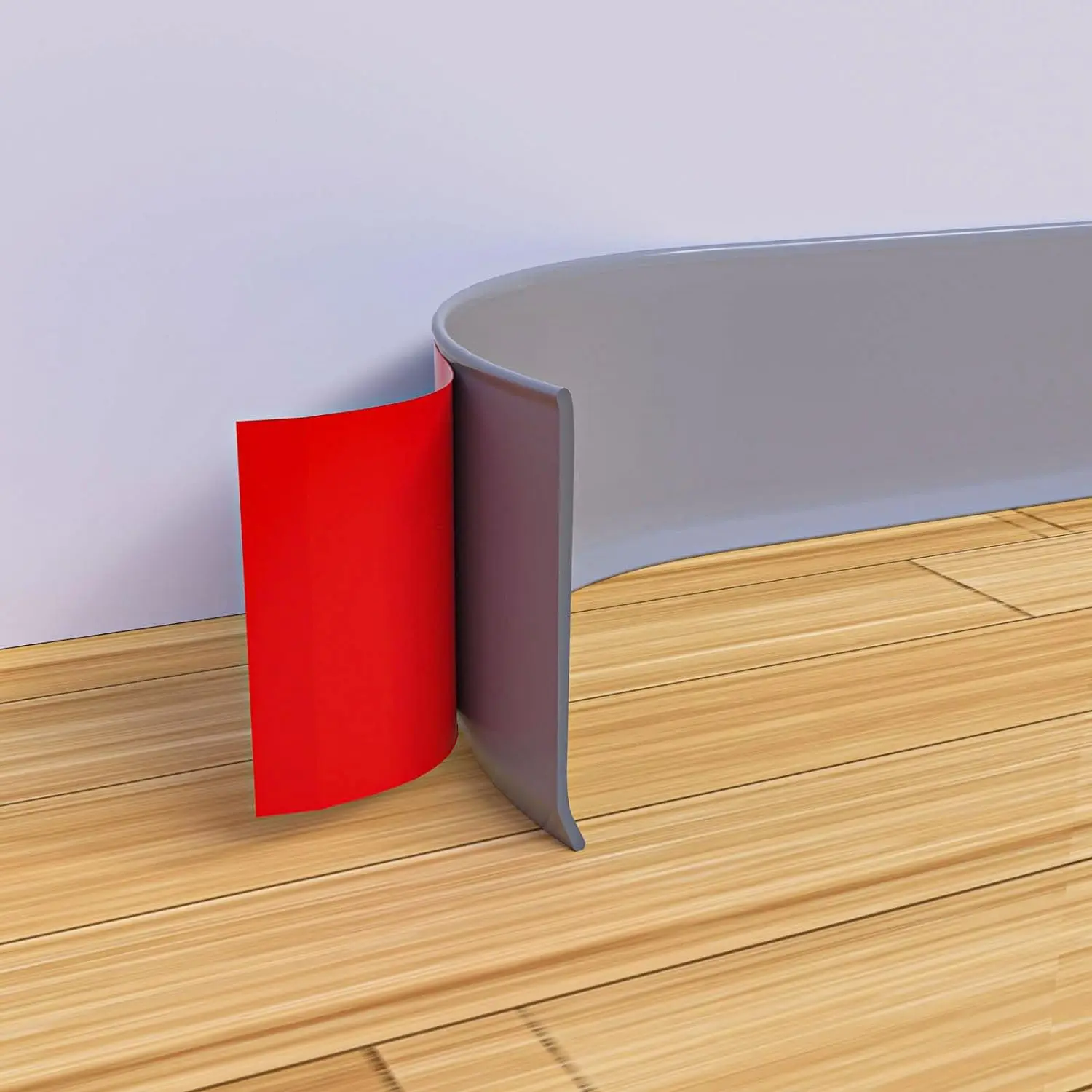 

Flexible Baseboard Trim - Vinyl Cove Base Peel and Stick Baseboards Molding Trim Self Adhesive Wall Base Floor Baseboard