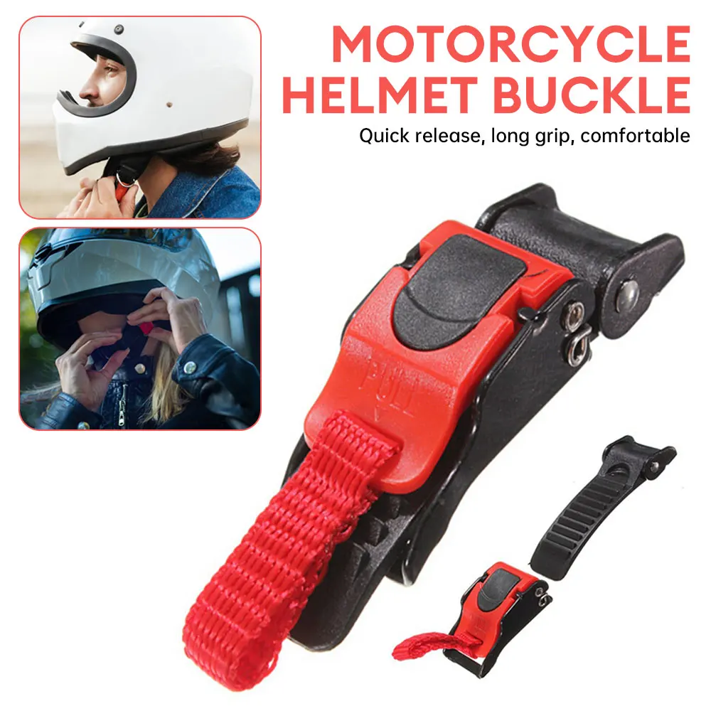 

Motorcycle Helmet Clip Plastic Pull Buckles Quick Release Bike Strap Quick Release Pull Buckle For Scooter Bicycle Accessories