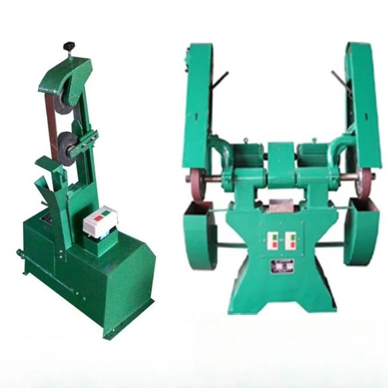 Wheel sanding belt machine, double head belt grinding machine single head sanding belt