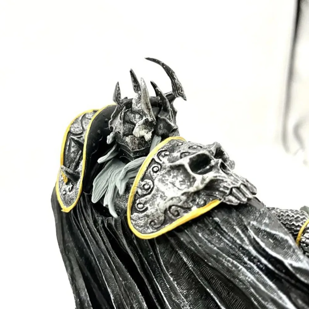 Novo o rei lich mundo de warcraft dc7 geração cavaleiro da morte arthas menethil dluxe coletor figura 21cm presente anime brinquedo