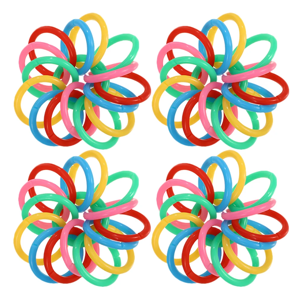 

150pcs Plastic Binder Rings Assorted Colors Organizing Rings For Notebooks Flashcards Keychains Loose Leaf Binders Study