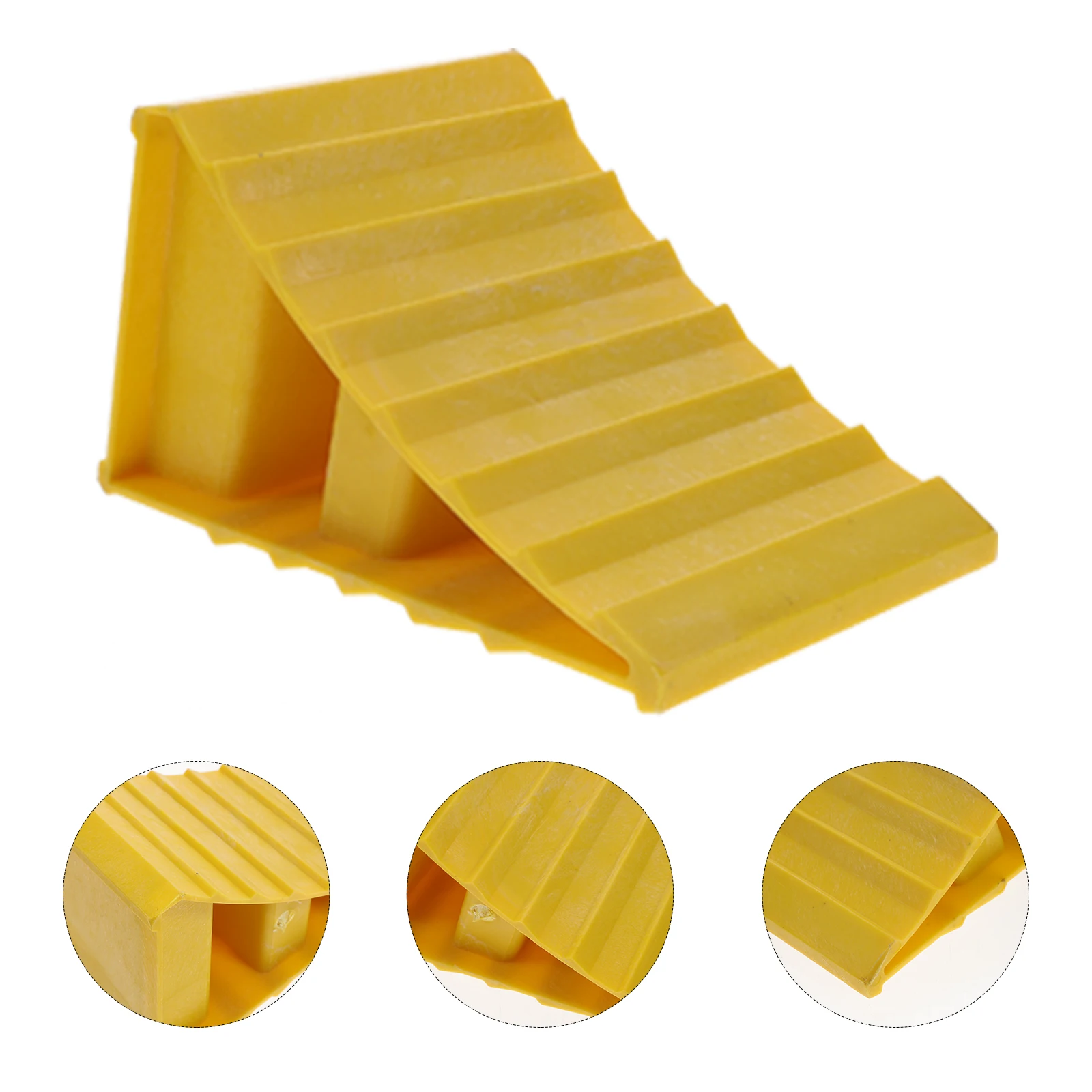 

Plastic Wheel Chock Sturdy Truck Accessories Long Lasting Pressure RV Car Stop Block PE Travel Tire Camper Vehicle Snow Slip
