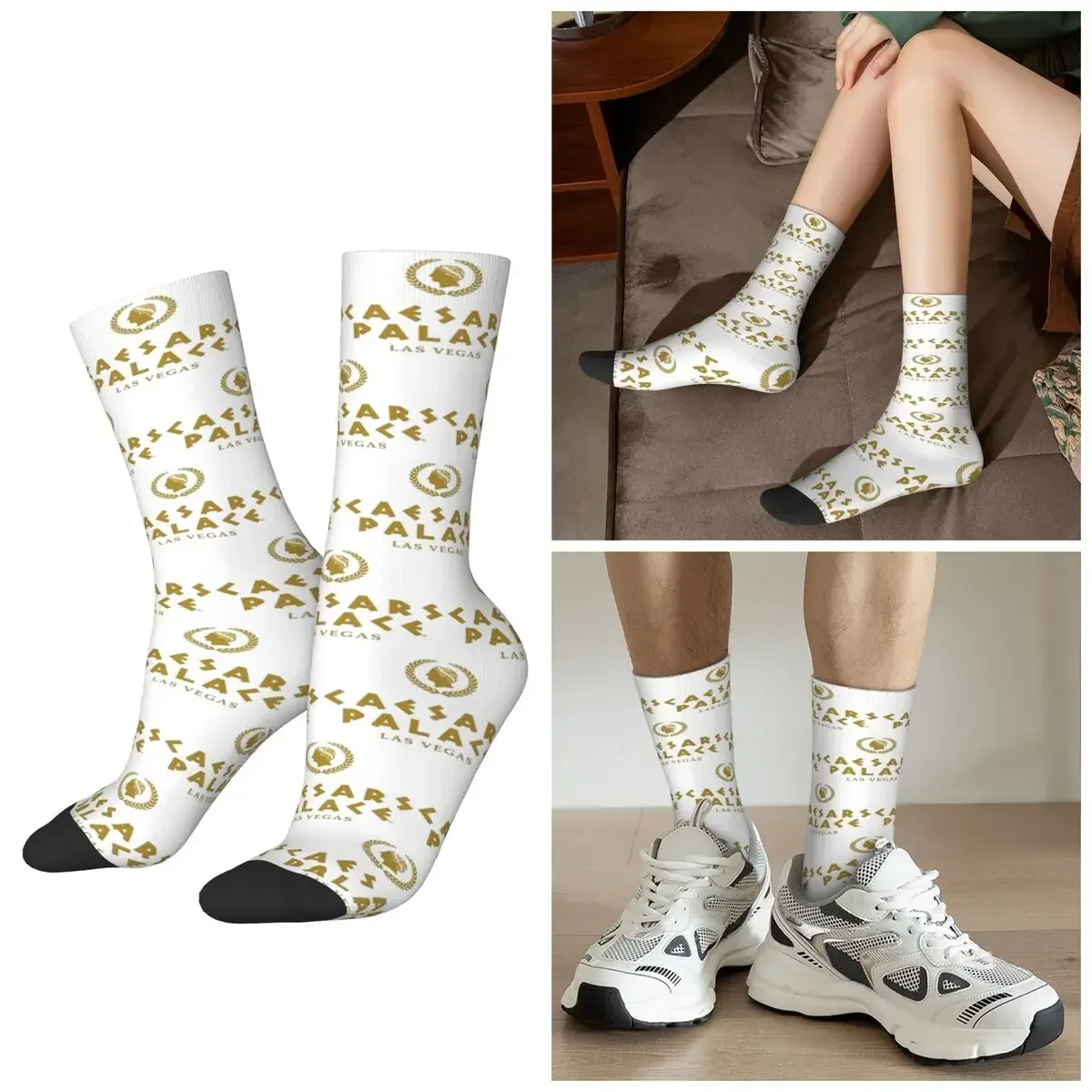 All Seasons Best Seller Caesars Palace Merchandise Essential Socks Harajuku Sport Middle Tube Socks Hip Hop Stockings Day Gifts