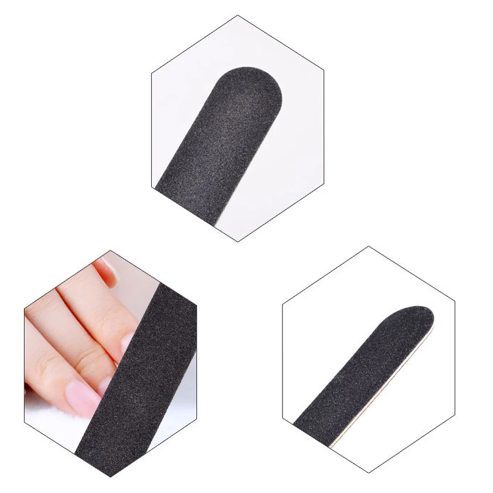 Zwarte Nagelvijl Buffer Shiner Vinger Teen Manicure Pedicure Polijsten Schuren Nagel Slijpen Strip Draagbare Duurzame Vrouwen