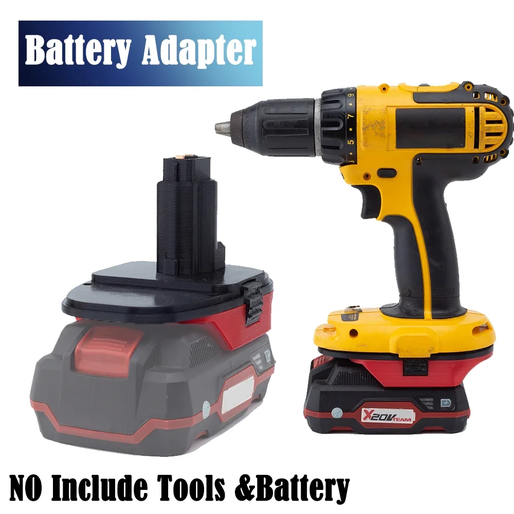 Bateria Conversor Adaptador para Parkside X20V Equipe De Lítio para DeWalt, Bateria De Níquel, Ferramenta De Broca De Poder, Baterias não Incluídas