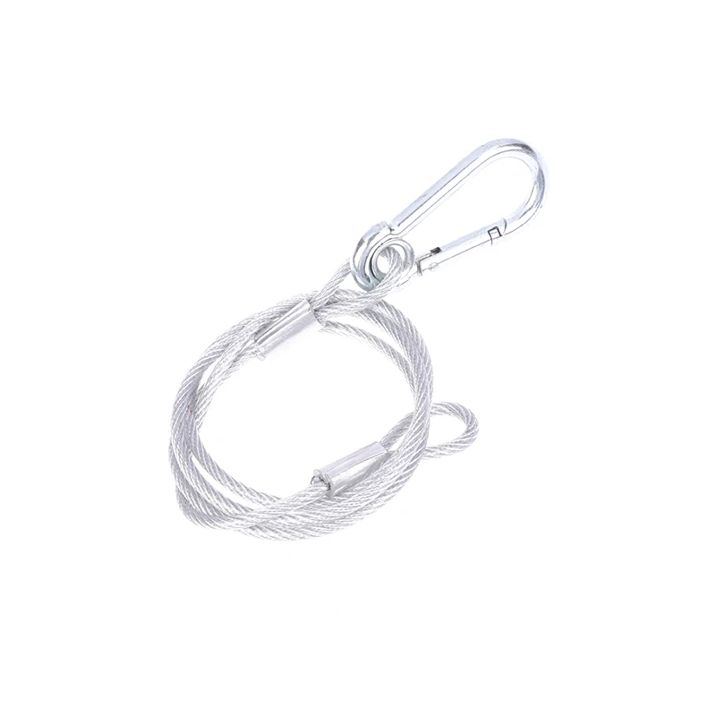 1ชิ้นเชือกความปลอดภัย kabel pengaman สายเคเบิลความปลอดภัยเบ็ดตกปลาเรืองแสงอุปกรณ์แสงบนเวทีแถบไฟ LED รับน้ำหนักสูงสุด20กก.
