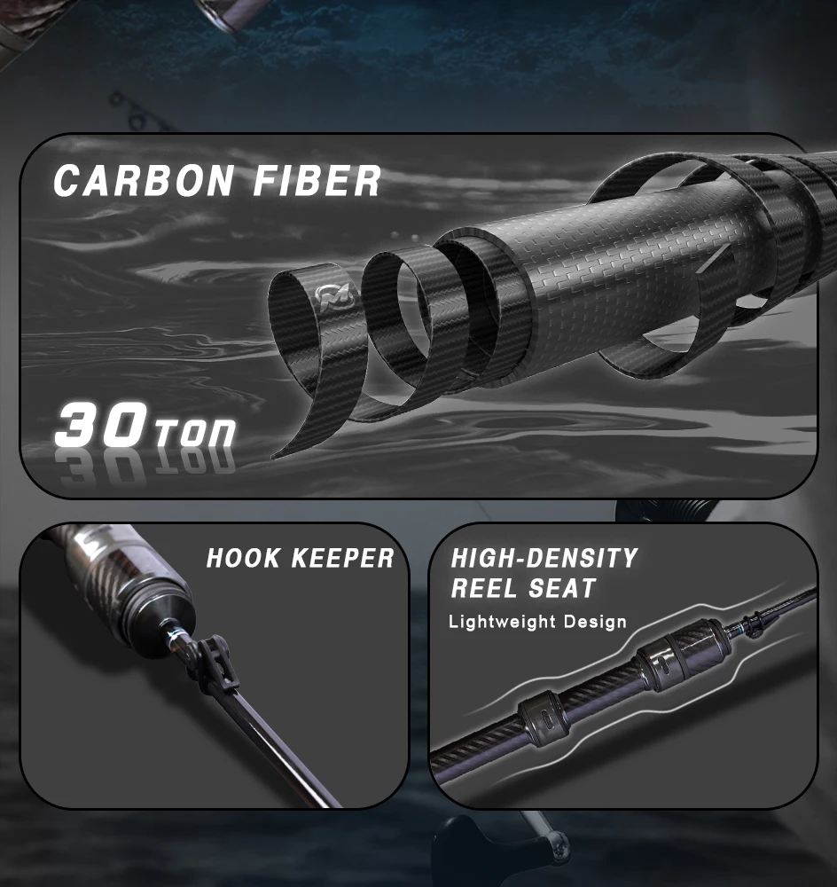 MIFINE Nano Jig Spinnrute, ultraleichte Angelrute, 0,5–2 g, 1,68 m/1,83 m, schnelle Aktion für Barschforelle, Salzwasser, Süßwasser – Detail 2