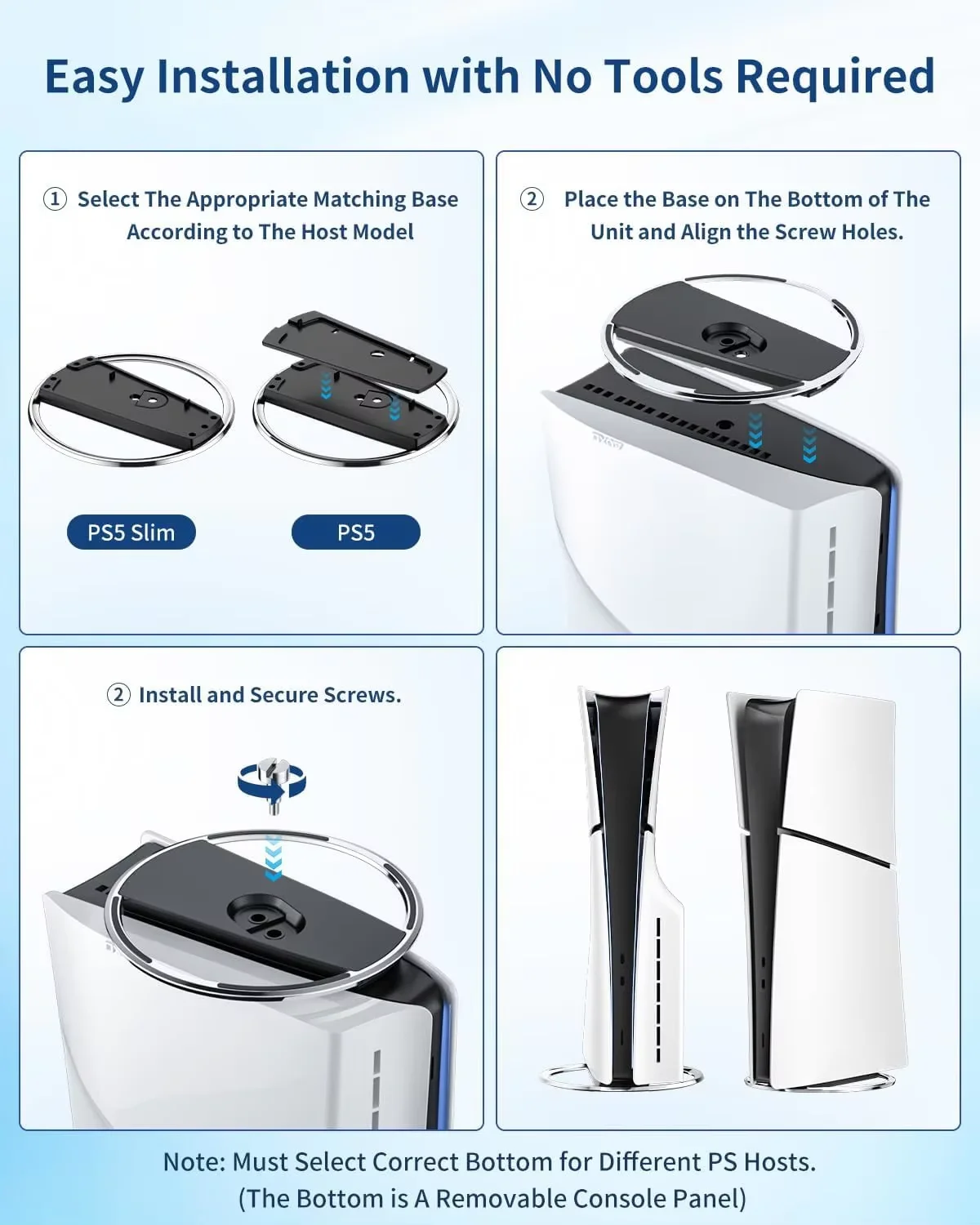 حامل تبريد عمودي لجهاز بلاي ستيشن PS5 قرص نحيف/وحدة تحكم رقمية حامل قاعدة مضاد للانزلاق لملحقات PS5 Pro