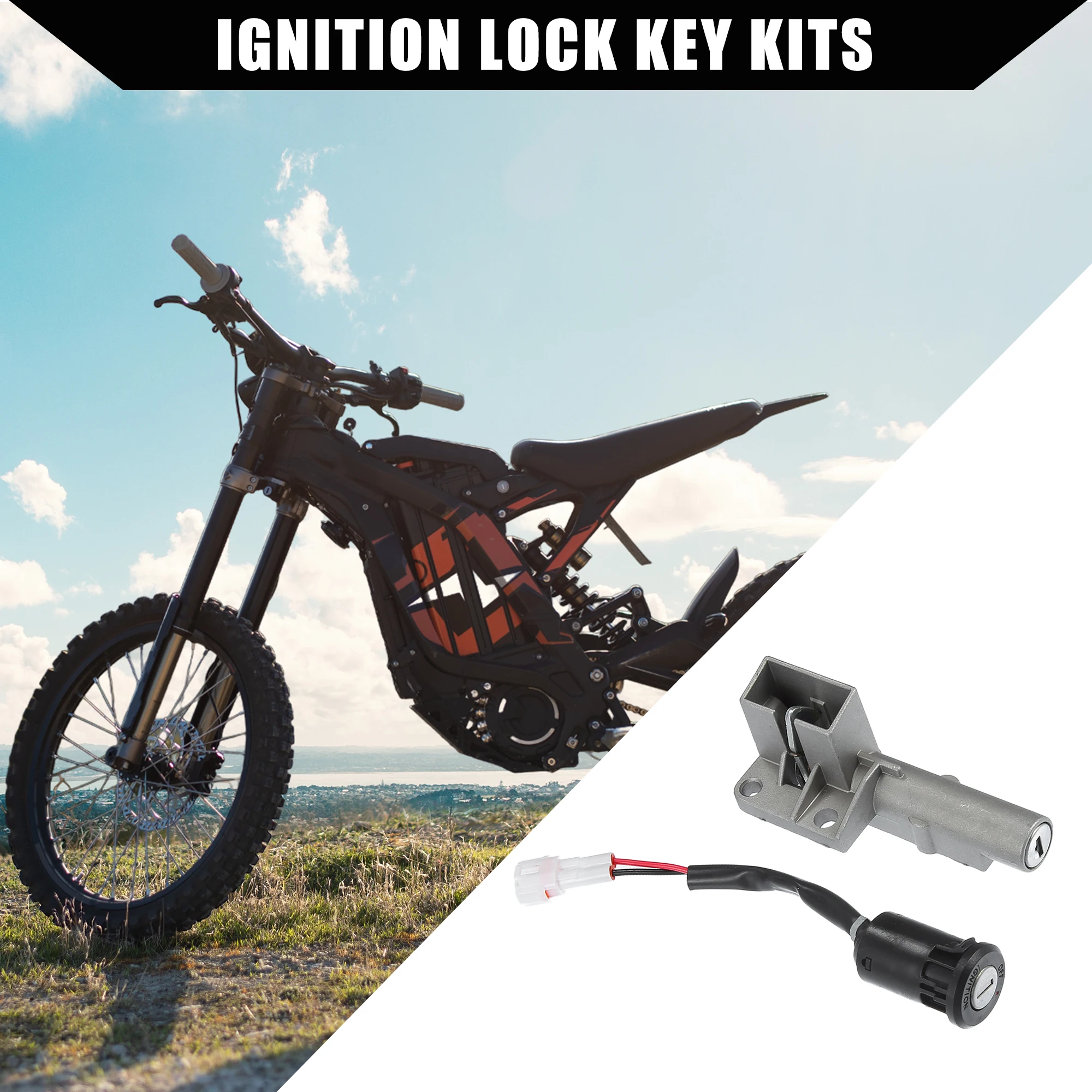 

Motoforti Outer Electric Dirt Bike Key Set for Sur Ron X for Sur Ron S Ignition Key Switch for Sur Ron X S for Segway X260 X160