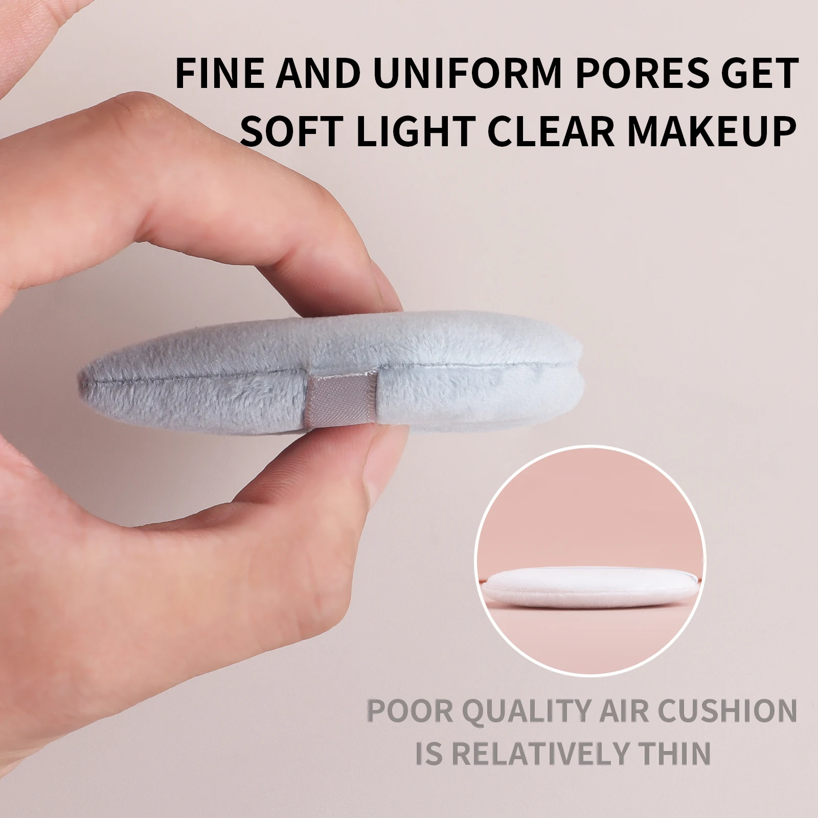 Piumino da cipria, 10 pezzi triangolo giornaliero spugna a doppio strato piumino cosmetico riutilizzabile per trucco, fondotinta