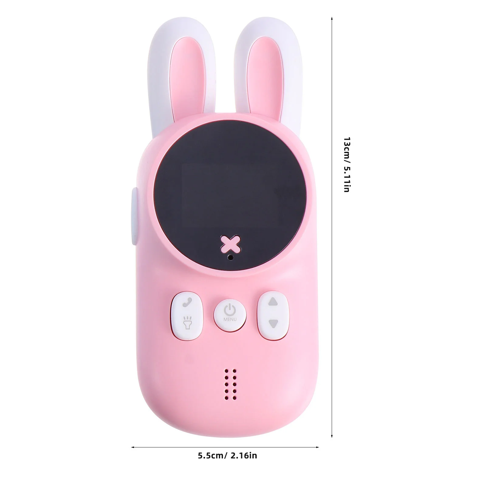 2 قطعة جهاز اتصال لاسلكي للأطفال - مجموعة هاتف داخلي لاسلكي على شكل أرنب للأطفال 3 كجم - مغامرة إلكترونية خارجية