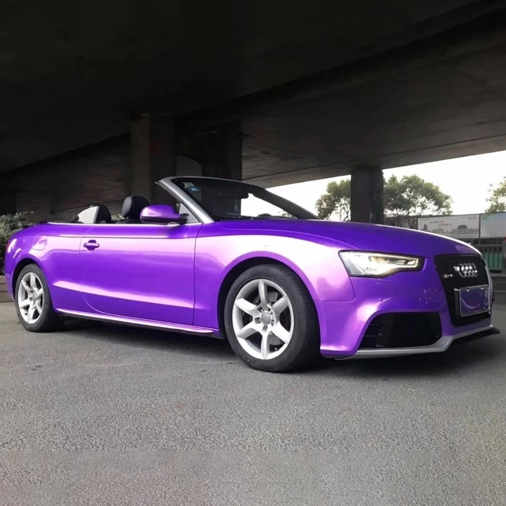 

DELUTION LAVENDER GOLD Car Wrap Vinyl Chameleon Purple Color Changing Wrapping Film Self Adhesive 1.52*18M Roll Air Bubble Free