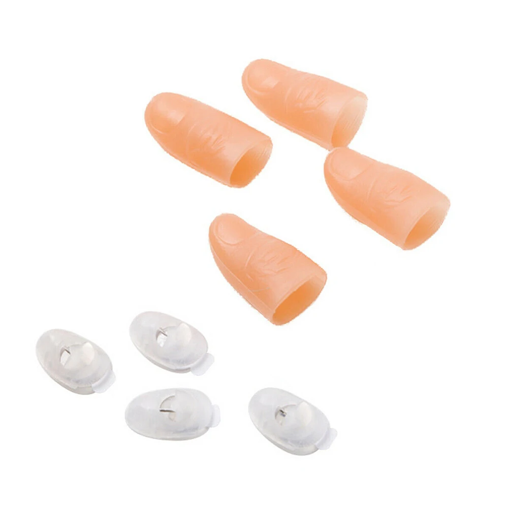 2/4/6 stücke Magie leuchten Finger Finger führte Tricks Daumen Requisiten Weihnachten Weihnachts fest Party Neuheit lustige Spielzeuge