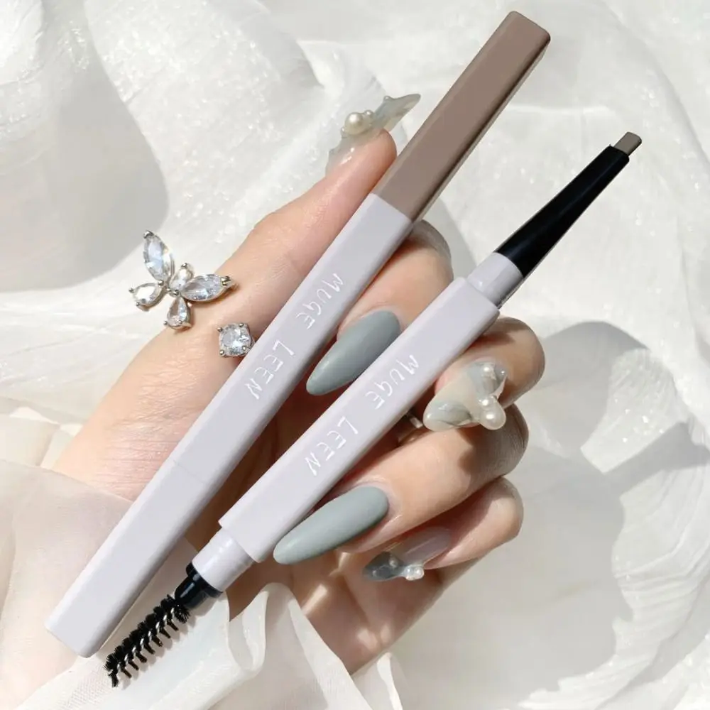 Waterproof Eyebrow Pencil Smooth Long Lasting Sweatproof Eyebrow Brush Ultrafine Double Ended Cosmetic Tool Women