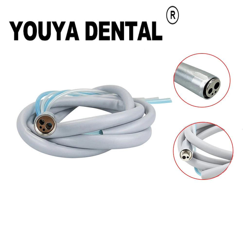 Dental High Speed Handpiece 2/4 Holes Hose Tube With Connector For High Speed Handpiece Dentistry Materials