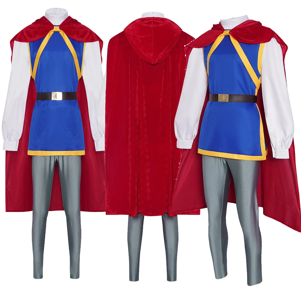 

Карнавальный костюм Флориана для косплея, мужской, для ролевых игр в образе принца, комплект: топ, брюки, накидка, для Хэллоуина, выступлений, маскировки