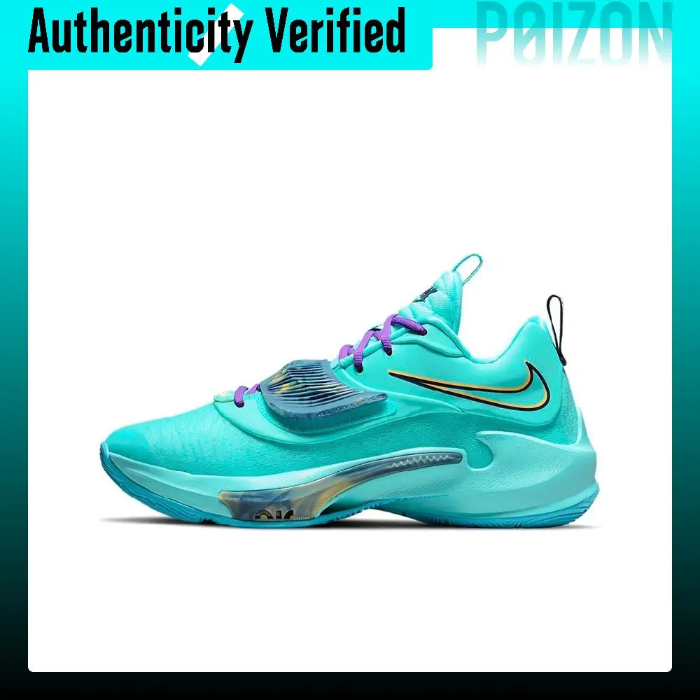 Nike Freak 3 EP 'Stay Freaky' Comfortable Round Toe Low top Performance Basketball Shoes Unisex Lake Blue DA0695-400