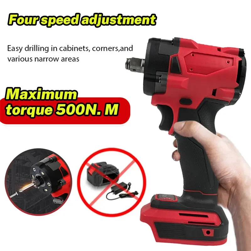 Brushless electric cordless screwdriver Screwdriver compatible with Milwaukee M18 battery drill service car truck repair tool