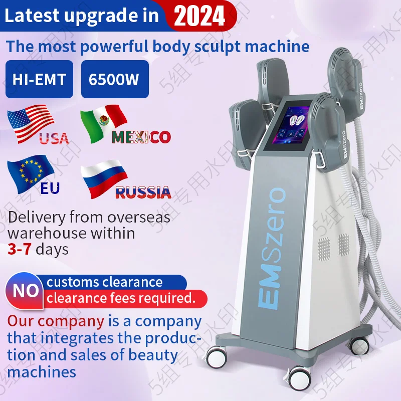 15 Tesla NEO 6500W HIEMT RF Allenamento elettromagnetico ad alta intensità Muscolo EMSzero 5 Maniglie PRO ultra RF Macchina