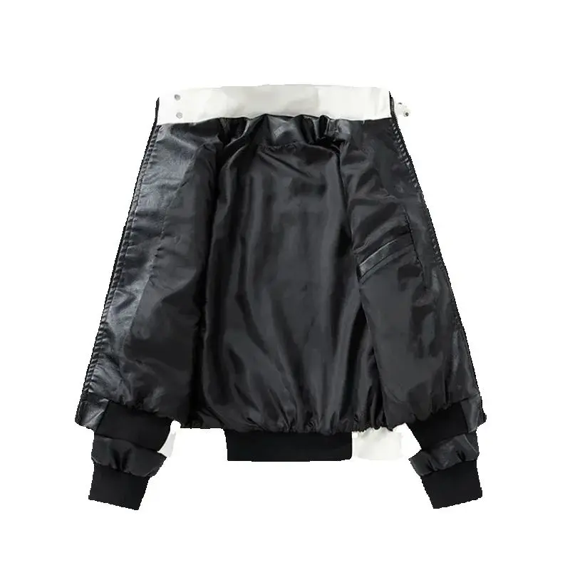 Jaket Kulit Gaya Sepeda Pria Musim Semi Musim Gugur 2025 Tahan Angin Bernapas Nyaman Ramah Kulit Pakaian Luar Fashion