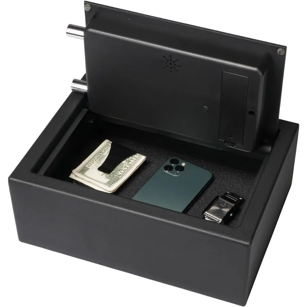 قفل إلكتروني شخصي مدمج آمن للمكتب أو منضدة مع مفتاح احتياطي وأمان فولاذي #3