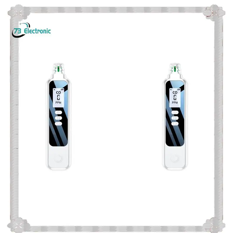 24-Hour Delivery 2X Portable Carbon Monoxide Detectors For Travel, LCD Display Handheld CO Detector With 2 AAA Batteries Powered