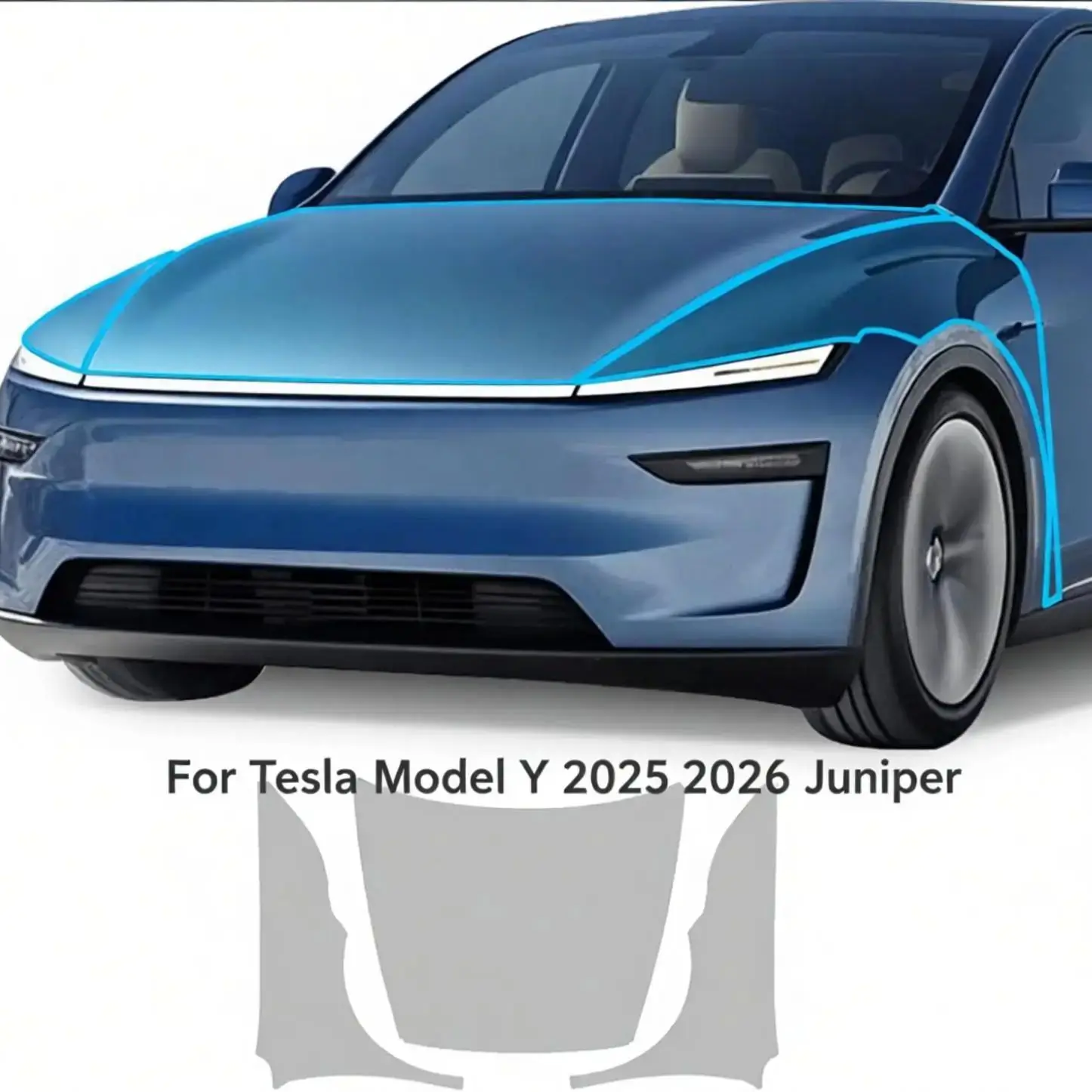 

8.5Mil TPU Scratch-resistant Car Paint Protection Film Per-cut PPF For 2025 2026 Tesla Model Y Juniper Car Body Transparent Bra