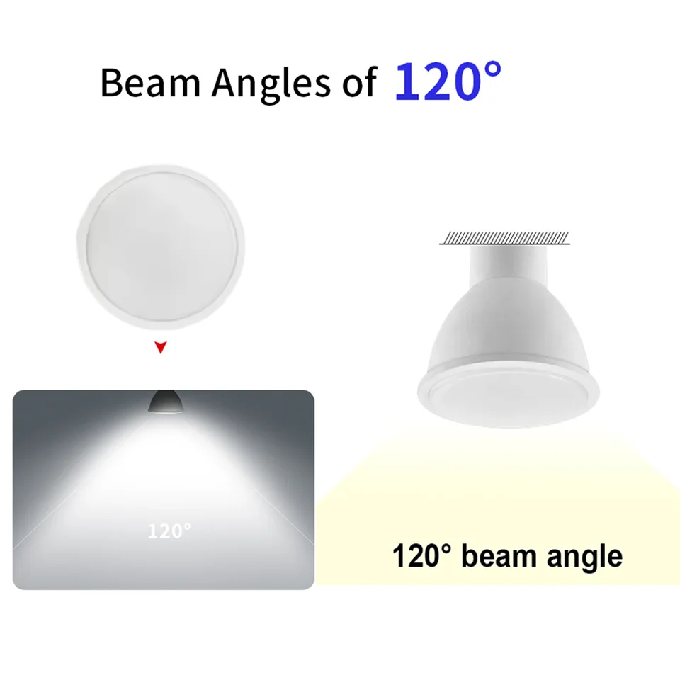 10 قطعة 220 فولت 3 واط 6 واط 9 واط 12 واط مصباح ليد لمبة GU10 LED الأضواء الذرة مصباح توفير الطاقة مصباح لغرفة المعيشة #4